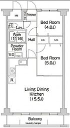 COMFORIAたまプラーザ 2LDKの間取図画像