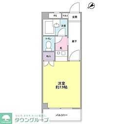 アーバンハイツ美しが丘 1Kの間取図画像
