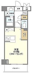 アンビエンテ横浜鴨居 ワンルームの間取図画像