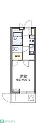 レオパレス高倉 1Kの間取図画像