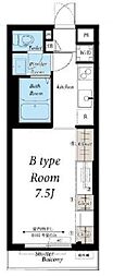 リブリ・エスポワールヴィル 1Kの間取図画像