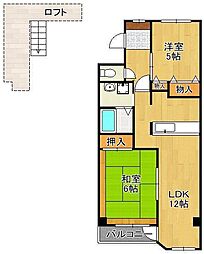 間取図画像 2LDK