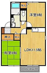 グロワール長行Ｂ棟 2階