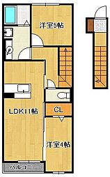 G-style 2LDKの間取図画像