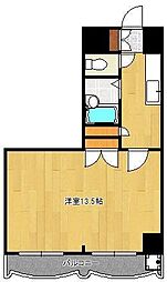 ロイヤルセンチュリー110 1Kの間取図画像