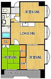 第3泰平ビル 3LDKの間取図画像