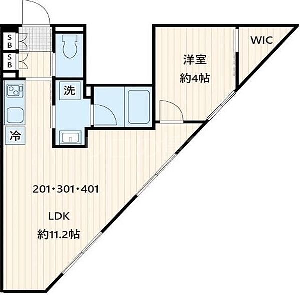 同じ建物の物件間取り写真 - ID:213103382797