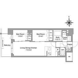 間取図画像 2LDK