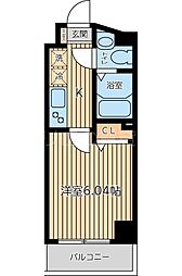 CITY SPIRE 上池台 1階1Kの間取り