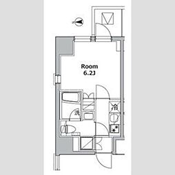 プレミアムキューブ大森本町 5階1Kの間取り