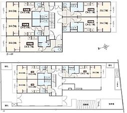 メルディアレジデンス梅屋敷 4階1DKの間取り