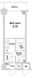 プライムアーバン田園調布南 1Kの間取図画像