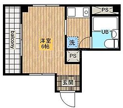 メゾンニッタ ワンルームの間取図画像