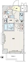 ルーブル本羽田 1Kの間取図画像
