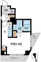 レジデンス雪が谷大塚 ワンルームの間取図画像