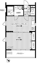 シエールグラン上池台 1LDKの間取図画像