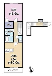 SOLASIAresidence品川大井 1LDKの間取図画像