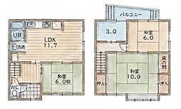右京区嵯峨苅分町戸建て