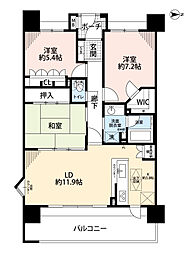 サーパス市駅前 3LDKの間取図画像