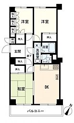 武蔵小杉マンション 3DKの間取図画像
