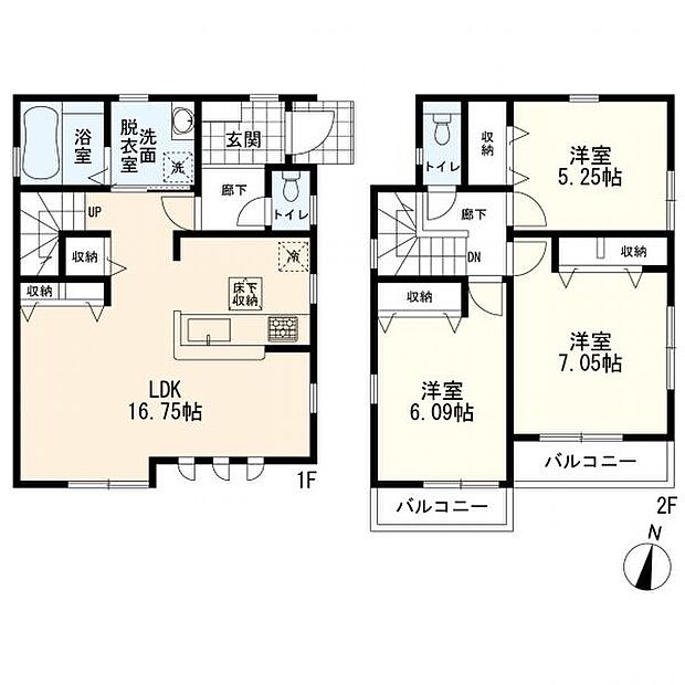 間取図　3ＬＤＫ