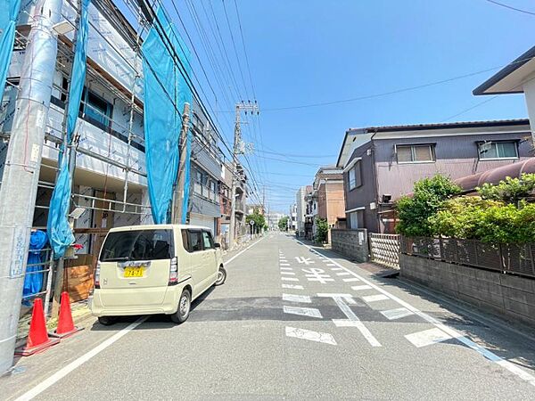 前面道路と現地