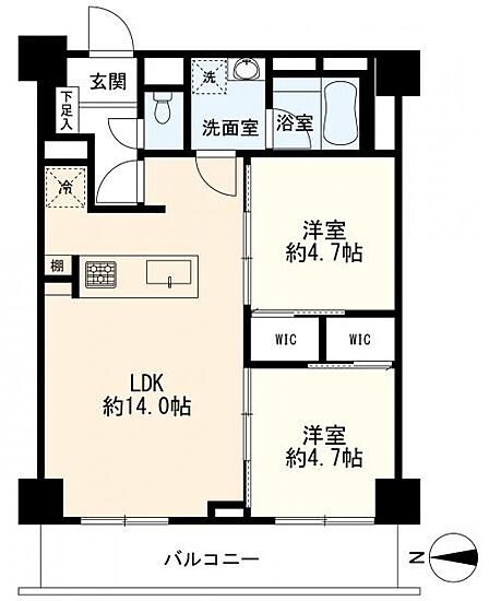 間取図  2LDK