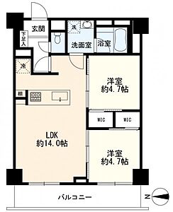 間取り:間取図 2LDK 間取り:間取図 2LDK