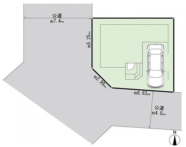 整形地で使い勝手の良い区画です。