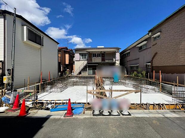 住まいづくりの様子がわかる現地写真です。完成後の姿にもご期待ください。
