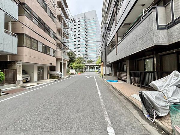 前面道路は交通量が比較的落ち着いており、穏やかな住環境が期待できます。