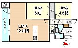 間取図画像 2LDK