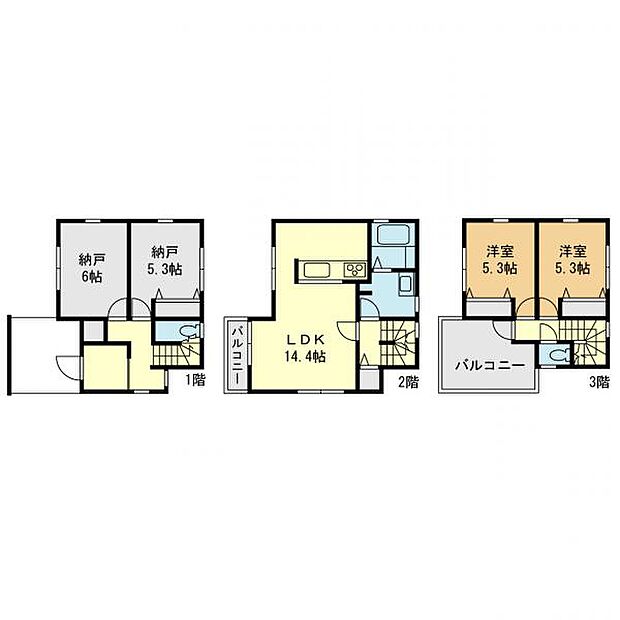 【戸建て】間取り図