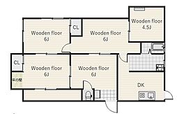 アミューズ西唐津II 1階5DKの間取り