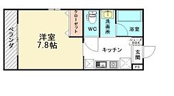 間取図画像 1K