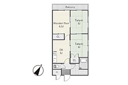 サンハイツ 1階3DKの間取り