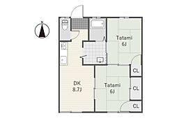 セフィラヴァレ 2DKの間取図画像