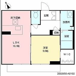 ベレオ唐津東町 1LDKの間取図画像