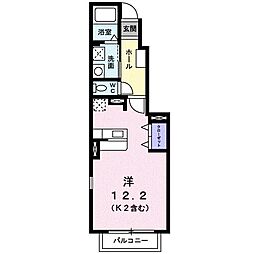 フロントフィールド1 ワンルームの間取図画像