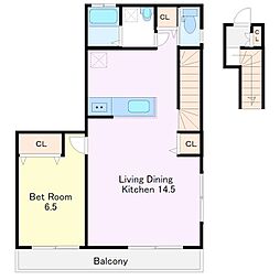 間取図画像 1LDK