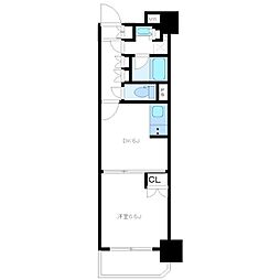 セルアージュ相模大野ミュール 6階1DKの間取り