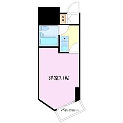山下公園サンライトマンション2号棟 1Kの間取図画像