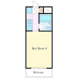 NCレジデンス三軒茶屋 ワンルームの間取図画像