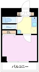 JR京浜東北・根岸線 石川町駅 徒歩2分の賃貸マンション 2階1Kの間取り