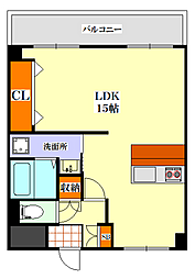 リーデンハイムダイヤ ワンルームの間取図画像