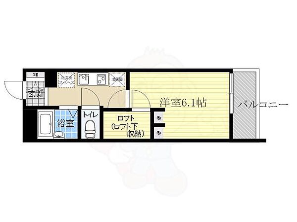 サルース ｜大阪府茨木市豊川２丁目(賃貸アパート1K・1階・20.81㎡)の写真 その2