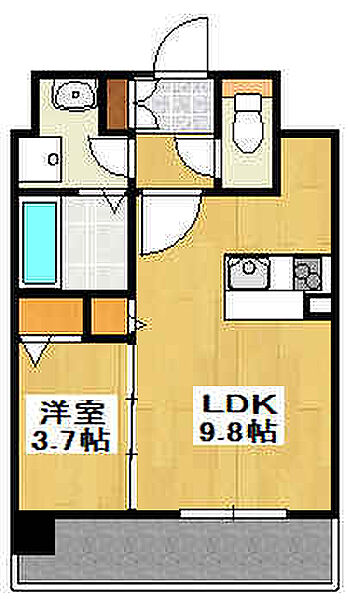 兵庫県姫路市忍町(賃貸マンション1LDK・2階・32.43㎡)の写真 その2