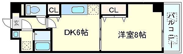 兵庫県明石市魚住町金ケ崎(賃貸マンション1DK・5階・33.44㎡)の写真 その2