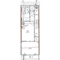 神鉄粟生線 三木上の丸駅 徒歩5分の賃貸アパート 2階1DKの間取り