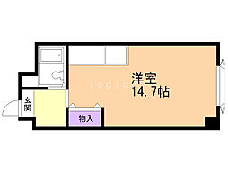プレサント発寒ステーション ワンルームの間取図画像